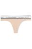 Victoria's Secret Nude Thong Logo Thong Knickers