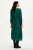 Sugarhill Brighton Green Gwen Midi Tiered Dress