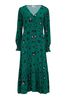 Sugarhill Brighton Green Gwen Midi Tiered Dress