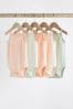 Sage Green Baby Strappy Vest Bodysuits 5 Pack