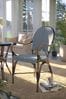 Navy Riviera French Bistro Hand Woven Garden Dining Chair