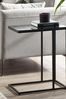 Julian Bowen Smoked Glass and Black Chicago Drinks Table