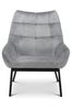 Julian Bowen Grey Lucerne Velvet Chair