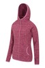 Mountain Warehouse Dark Pink Lleyn Melange Womens Full Zip Fleece