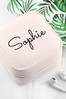Personalised Powder Pink Jewellery Case by Treat Republic