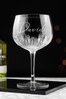 Personalised Crystal Gin Goblet by Treat Republic
