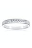 The Diamond Store White 0.20CT Rae Half Eternity Ring in 9K White Gold