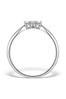 The Diamond Store White 0.04ct Cluster Ring in 9K White Gold