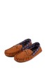 Totes Brown Check Lined Suedette Mocc Slipper