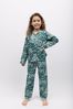Cyberjammies Green Minijammies Long Sleeve Printed Pyjama Set