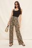 Jeans skinny D-Amny Blu Black and White Spot Jersey Wide Leg Trousers