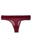 Victoria's Secret Lady Luxe Flocked Dot Thong Panty