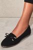 Lipsy Black Regular Fit Bow Chain Loafer