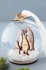 Personalised 3D Wooden Penguin Family Bauble by No Ordinary Gift
