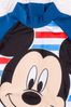 Vanilla Underground Blue Disney Mickey Mouse Licensing Boys Short Sleeve Swimsuit