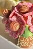 Personalised Belgian Chocolate Pink Smash Flower Pot- Regular by Sweet Trees