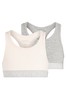 Name It Pink and Grey Girls 2 Pack Crop Tops