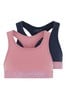 Name It Pink and Black Girls 2 Pack Crop Tops