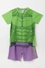 Kid Genius Green Hulk Short Sleeved Character Pyjama Short Set