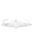 Jon Richard Silver Aurora Cubic Zirconia Halo Pear Statement Crown Tiara