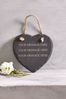 Personalised Real Slate Heart by Loveabode