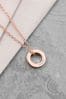 Personalised Mini Ring Necklace by Treat Republic