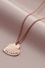 Personalised Hammered Heart Name Necklace by Posh Totty