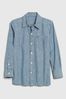 Gap Blue Pocket Button-Up Long Sleeve Shirt