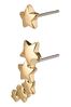 PILGRIM Gold Plated Ava Crawler Star Earrings