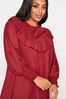 Yours Limited Red Round Frill Neck Tunic