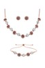 Jon Richard Rose Gold Crystal Gift Boxed Necklace, Bracelet and Earrings Set