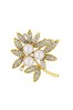 Jon Richard Gold Leaf And Pearl Brooch in a Gift Box