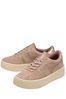 Gola Pink Super Court Metallic Suede LaceUp Trainers