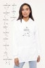 Personalised Lipsy Horoscope Star Sign Womens Hooded Script Sweatshirt