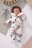 Lipsy Pink Floral Baby Snowsuit