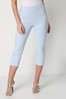 Roman Light Blue Cropped Stretch Trouser