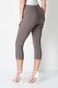 Roman Chocolate Cropped Stretch Trouser