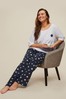 Dorothy Perkins Blue Curve Star Pyjamas