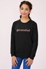 Personalised Lipsy Grateful Kid's Sweatshirt by Instajunction