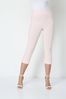 Roman Light Pink Cropped Stretch Trouser