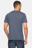 Threadbare Blue Venice Palm Front Print Cotton Rich T Shirt