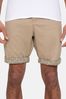 Threadbare Stone Del Mar Cotton Chino Shorts