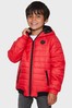 Threadboys Red Cole Hooded Padded Jacket