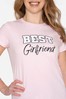 Threadbare Pink Girlfriend Print Cotton Short Sleeve Print Pyjama Set