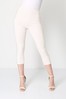 Roman Ivory Cropped Stretch Trouser