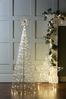 Laura Ashley Silver Elsa LED With Star Christmas Tree
