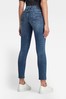 G-Star Blue 3301 Heavy Elto Pure Super Stretch Mid Skinny Ankle Jeans