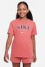 Nike Dark Pink Oversized Trend T-Shirt