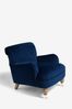 Soft Velvet Navy Blue Lilly Accent Chair