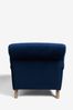 Soft Velvet Navy Blue Lilly Accent Chair